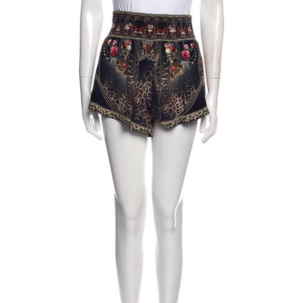 Silk mini shorts